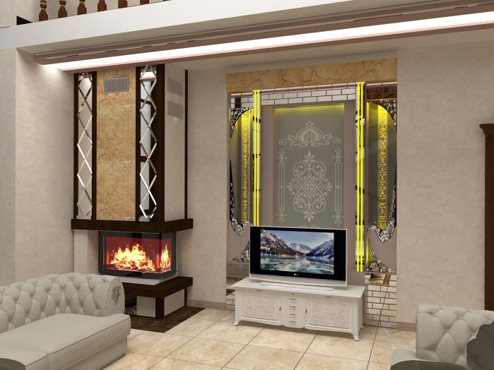 Пузырьковые колонны в интерьере от дизайн студии Романа Москаленко