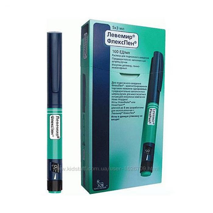Левемир флекстач шприц ручка инсулин Срок годности 10.2021 г.