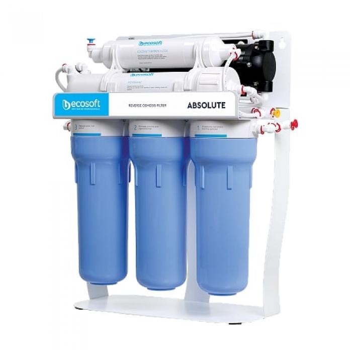 Система обратного осмоса Ecosoft Absolute с помпой на станине (MO550PSECO)