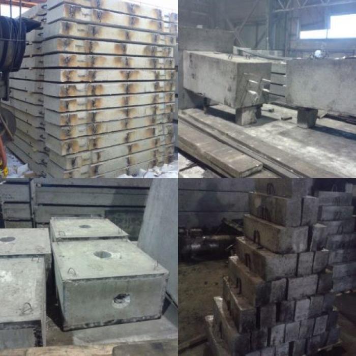 Полусфера бетонная, трубы асбестоцементные, стремянки C-1, ЖБИ