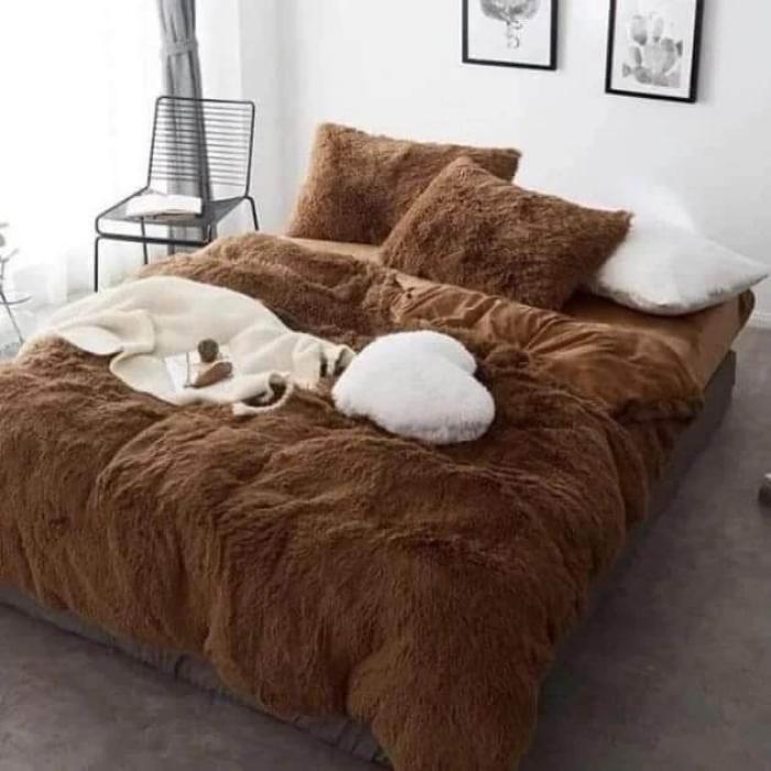 Плюшевый комплект постельного белья