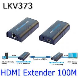 Удлинитель HDMI по витой паре на 120 м, каскадирование сигналов по сети Ethernet - LKV373