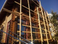 Сруб, шлифовка -деревянного дома Реставрация Одесса