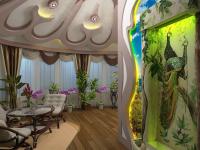 Водопад по стеклу в интерьере от дизайн студии Романа Москаленко