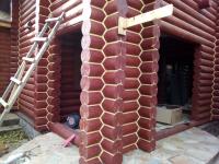 Шлифовка сруба.Реставрация,Герметизации деревянных домов.Украине,Одессе.