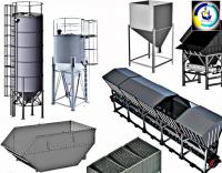 Накопительный бункер для мусора, изготовление бункера для сыпучих, Новомосковск