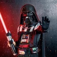 Детский костюм Дарт Вейдер оригинальный Disney лучшее качество пояс с динамиком