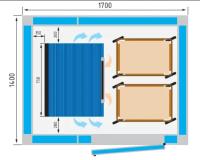 Шоковая заморозка камери для переробки сиру