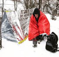 Спасательное одеяло 130×210 см из майлара, новое, всего 50 г в кармане