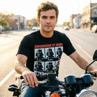 Футболка «Эмоции Дарта Вейдера» размер L — 100% хлопок, оригинальный принт